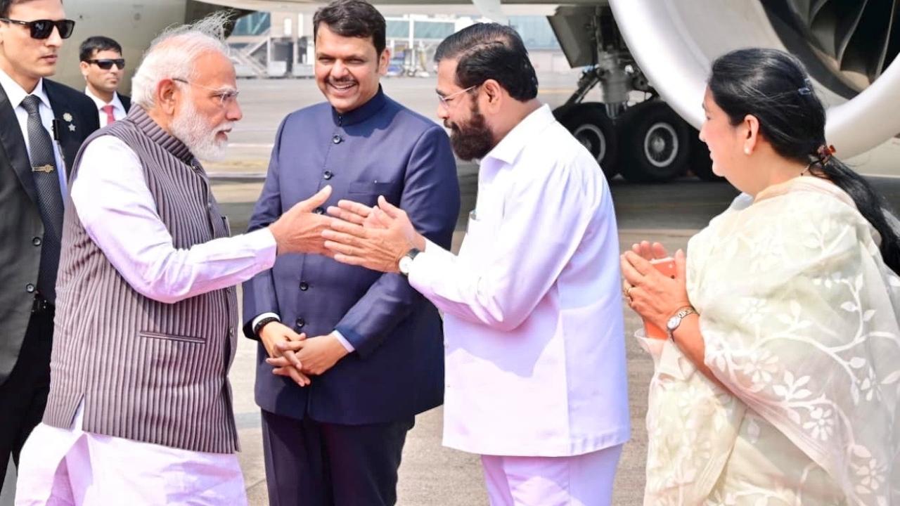 Fadnavis also shared a message on social media platform X, expressing his pleasure at welcoming Modi to the state
