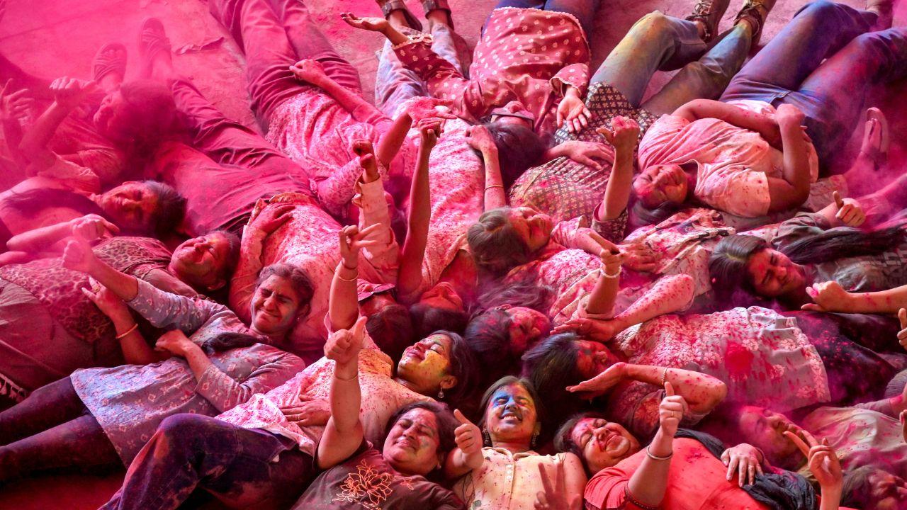 Laughter echoed across the grounds as friends smeared colours on each other’s faces, clicked photographs and danced to upbeat music