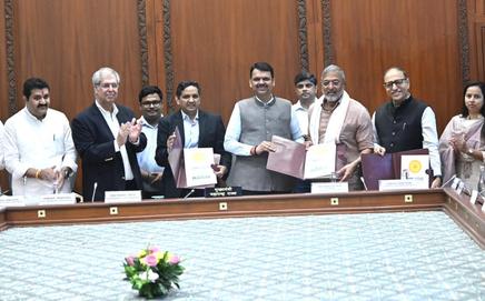 The partnerships would help government welfare schemes reach people, CM Fadnavis said. Pic/CMO