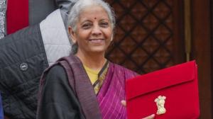 Finance Minister Nirmala Sitharaman presented her ninth consecutive Budget on Sunday. PIC/PTI