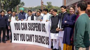 IN PHOTOS: Opposition stages protest during Union Budget 2026 Session