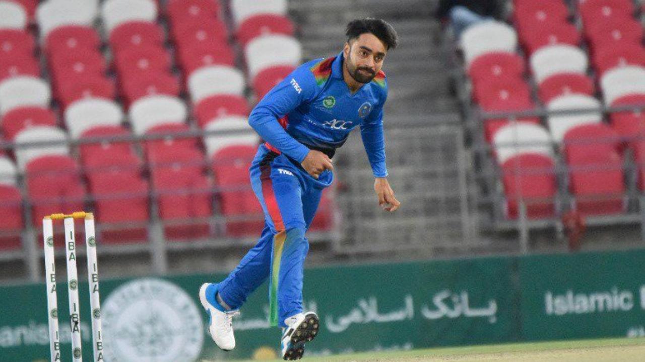 Afghanistan's Rashid is the only captain to achieve the feat twice in the tournament's history (Pic: X/@ICC)