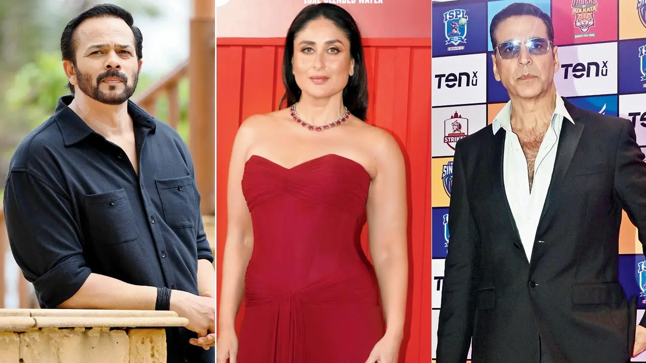 Rohit Shetty, Kareena Kapoor, Akshay Kumar