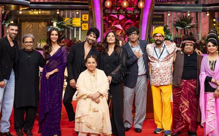 Cast of O Romeo on the sets of The Great Indian Kapil Show