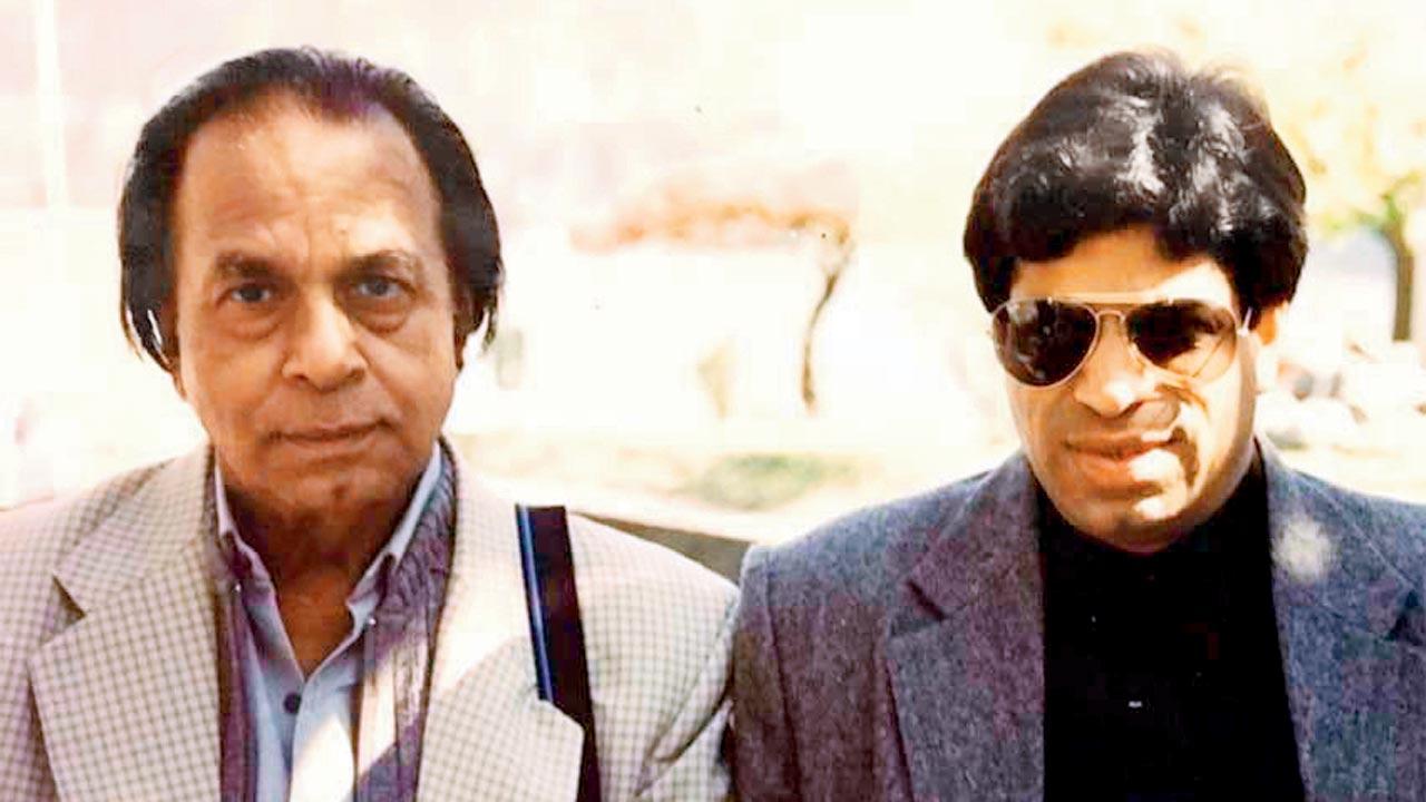 (L-R) Filmmaker Shakti Samanta with son Ashim