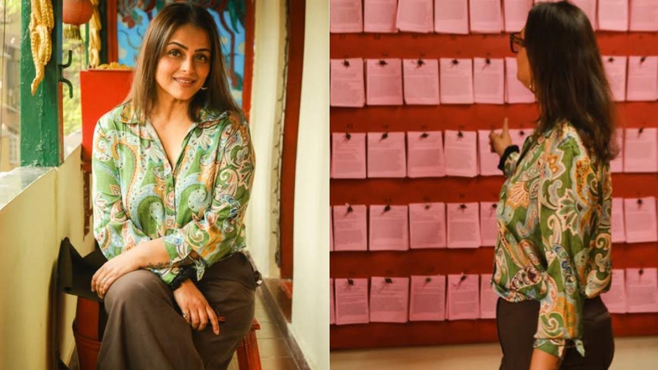 Shilpa Shirodkar visits Mumbai's Chinese temple on new year