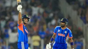 Late fireworks from Shivam Dube, Hardik Pandya help Team India reach 193 runs