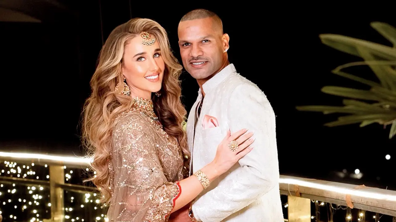 Shikhar Dhawan stuns fans with Sangeet photos alongside fiancee Sophie Shine 