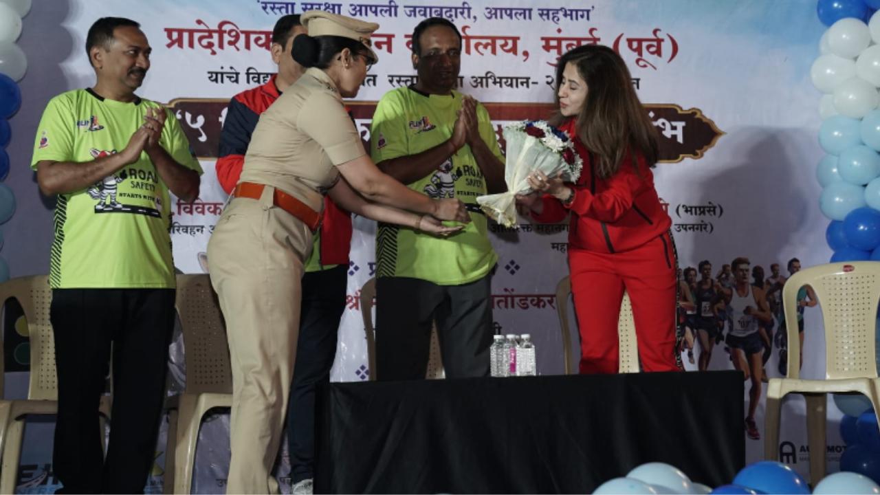 “Road safety is our primary duty. Let us ensure safe use of motor vehicles and work towards an accident-free Mumbai,” he said