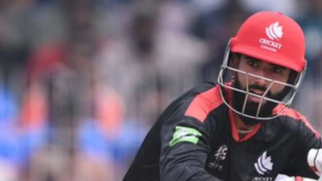 He completed his century in 58 balls. With this, he became the youngest batsman to score a century in a T20 World Cup match at just 19 years of age (Pic: X/@ICC)