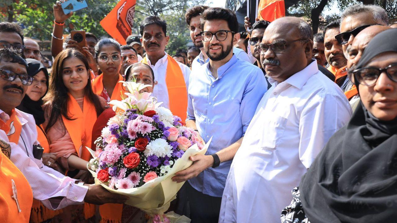 IN PHOTOS: Aaditya Thackeray campaigns in Mumbai for BMC Election 2026