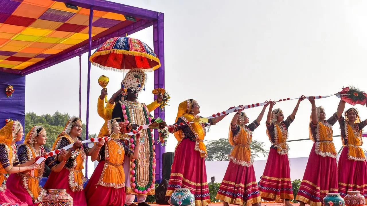 <p>The atmosphere was festive as artists and performers from different parts of the state showcased traditional dance forms and folk music to greet the visiting German leader and celebrate the spirit of the occasion</p>