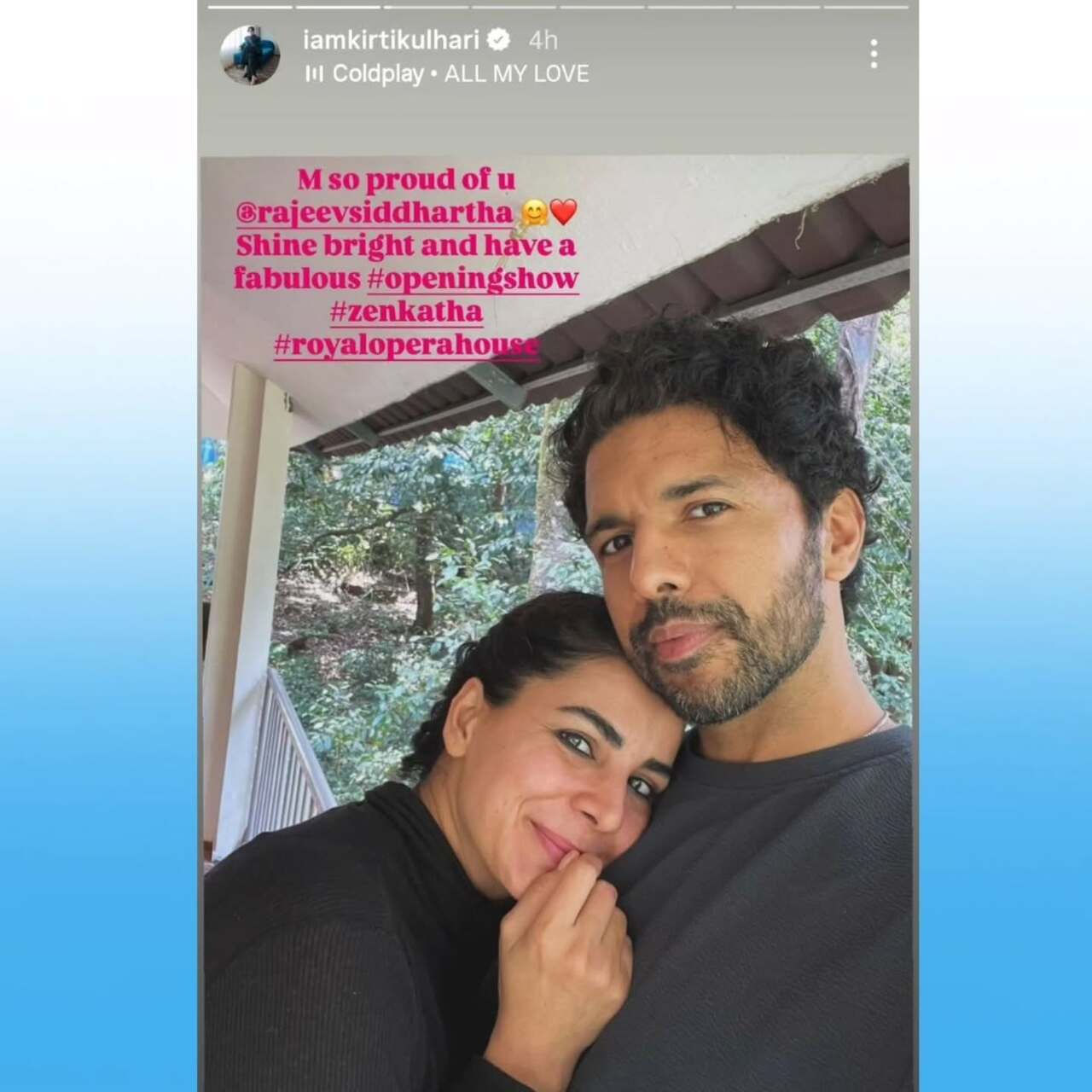 It was while filming the series that Rajeev and Kirti became good friends and later realised how madly they were in love.