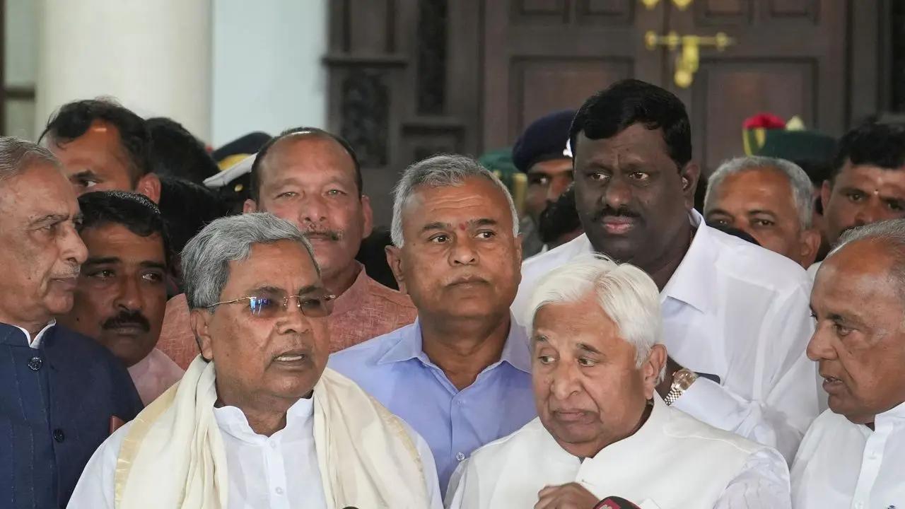 <p>Gehlot`s action drew a sharp response from CM Siddaramaiah, who charged him with failing to deliver his constitutional responsibilities and duties</p> <p>Gehlot`s action drew a sharp response from CM Siddaramaiah, who charged him with failing to deliver his constitutional responsibilities and duties</p>
