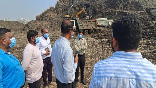 KDMC begins second phase of Aadharwadi biomining project to process waste