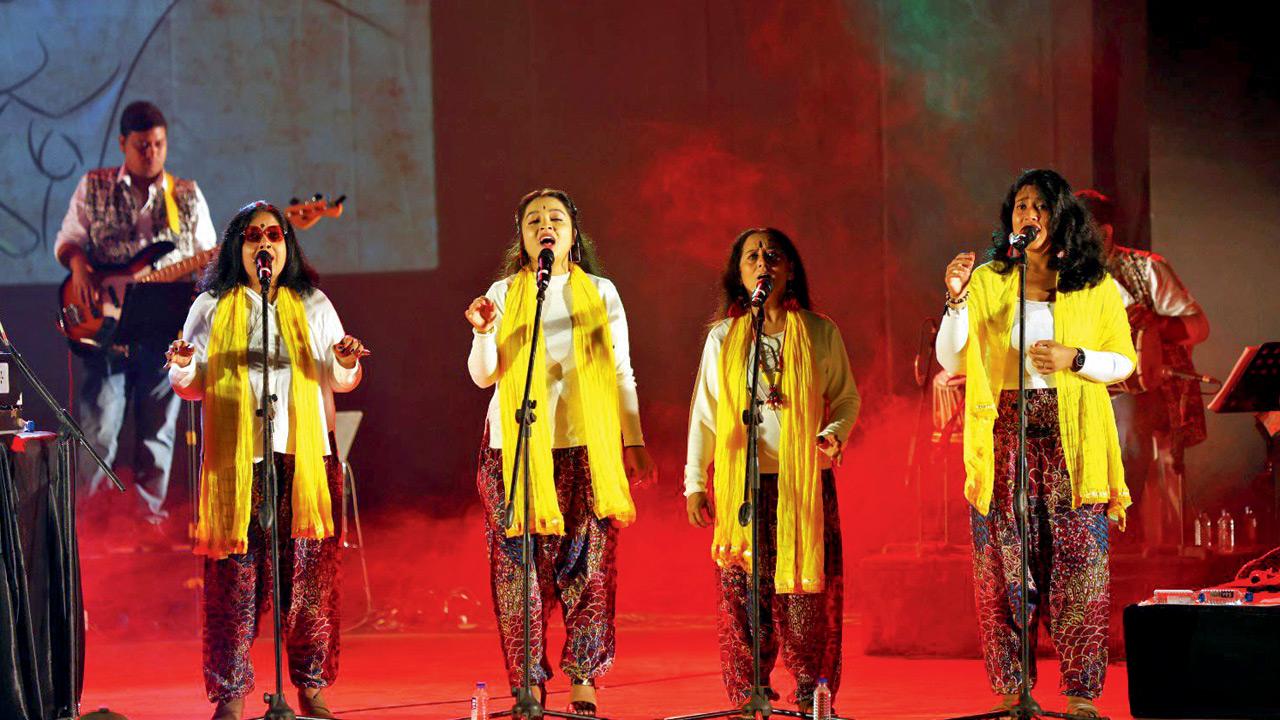 The choir performs at Abhivyakti Festival, Ahmedabad in November 2025. Pic courtesy/Pratidhwani Choir