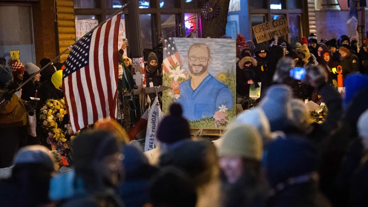 In photos: Hundreds honour Alex Pretti at Minneapolis candlelight vigil