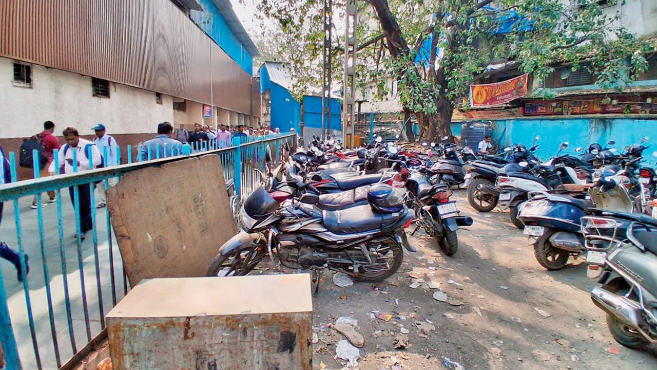 The Kurla station parking lot