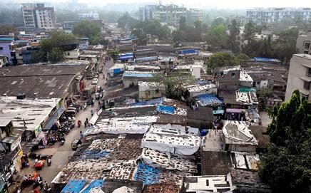 An aerial view of Chirag Nagar in Ghatkopar West