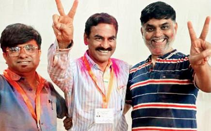 Dr Suhas Kamble (centre). Pic/By Special Arrangement