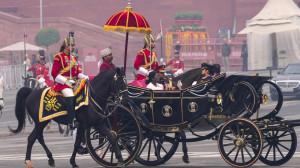 In Photos: President Droupadi Murmu accorded ceremonial welcome in Parliament