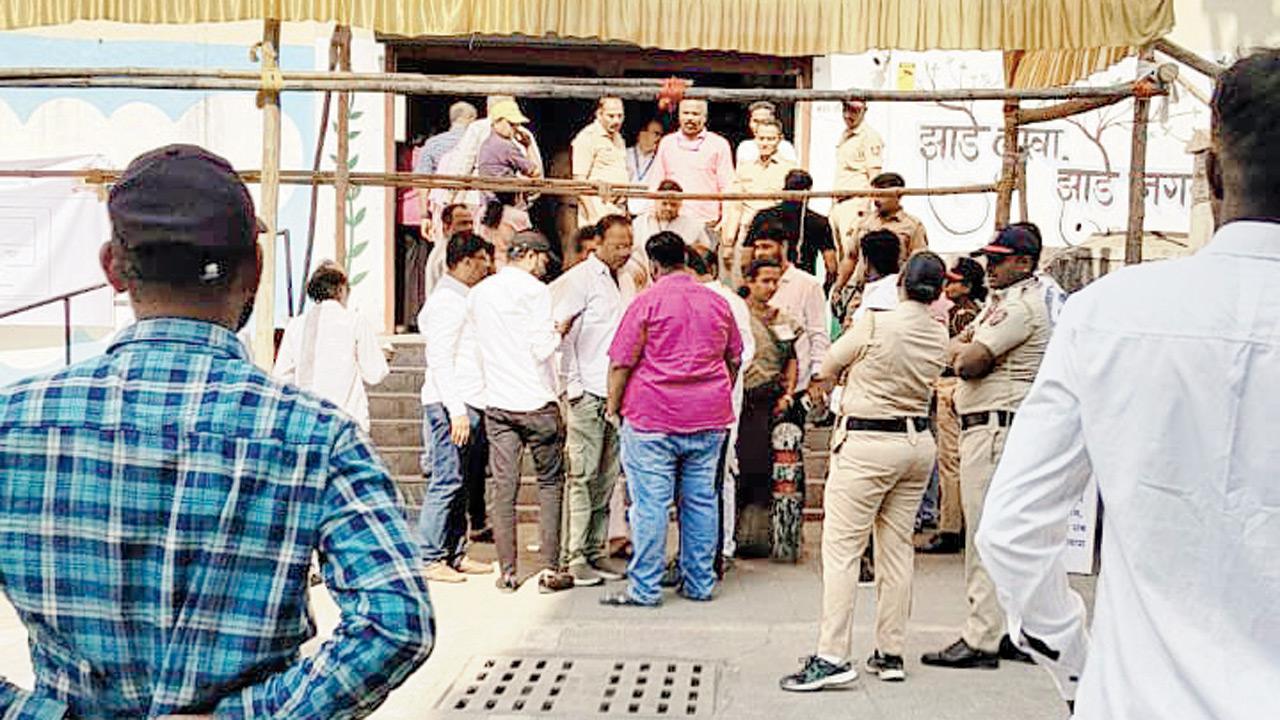 EVM glitch reported at PCMC polling centre. PICS/BY SPECIAL ARRANGEMENT