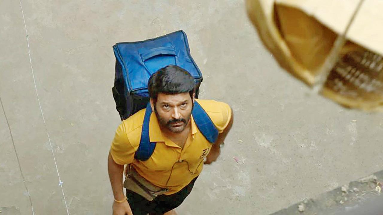 Still from Nandita Das directed and Kapil Sharma led Zwigato. PIC/YOUTUBE