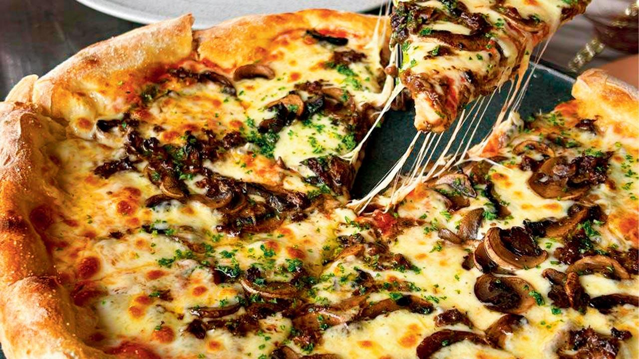 The thin-crust pizzas are delicious on a cold day 