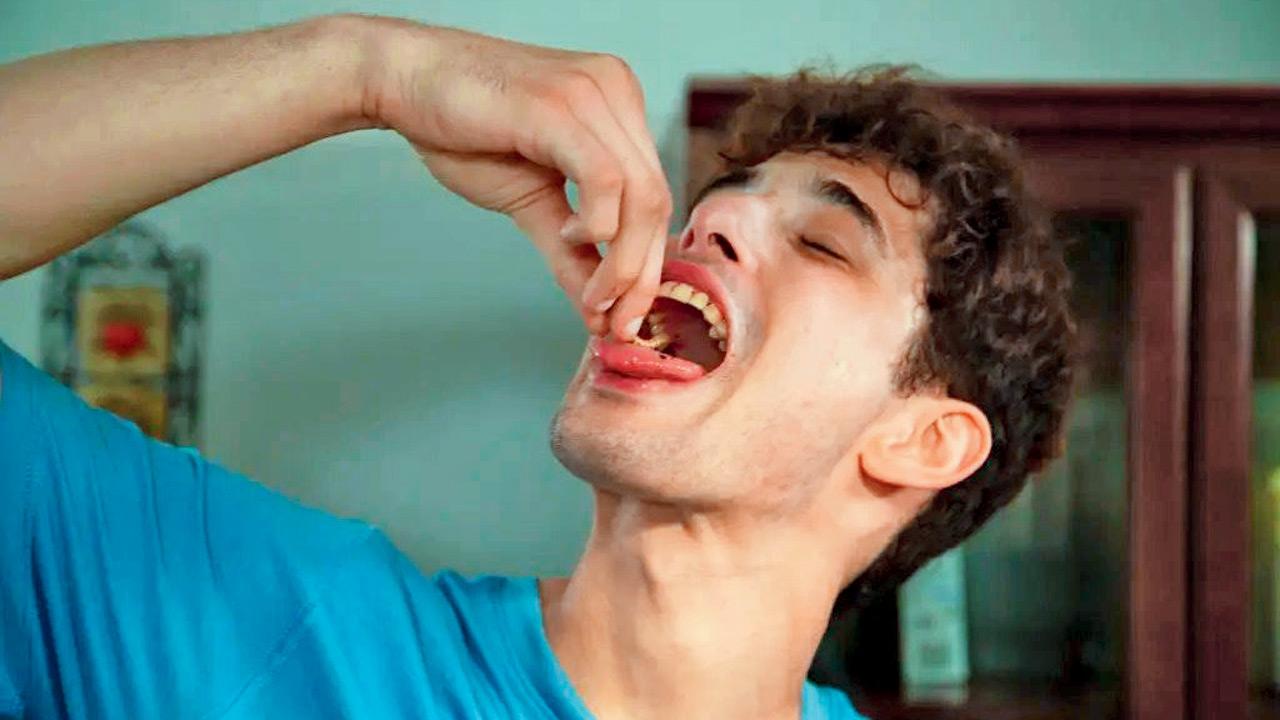At one point, he ate 100 bugs a day, that translates to five kilograms a year