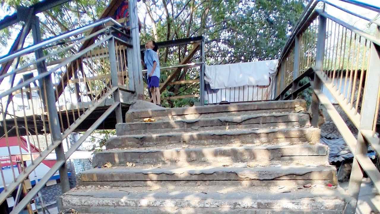 Broken and steep staircases in Matunga East