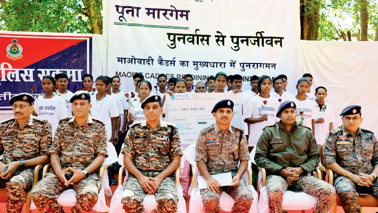 26 Maoists surrender in Chhattisgarh’s Sukma under rehabilitation scheme