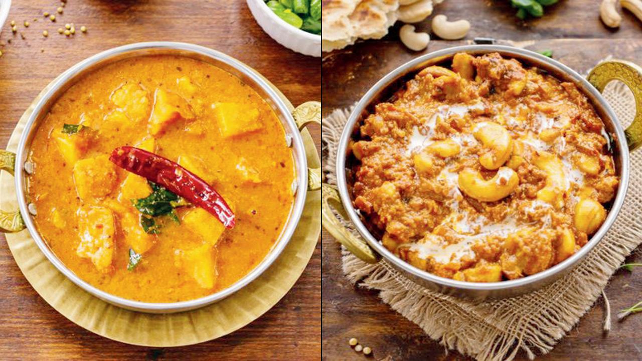 Pineapple Sasav and Kaju Curry