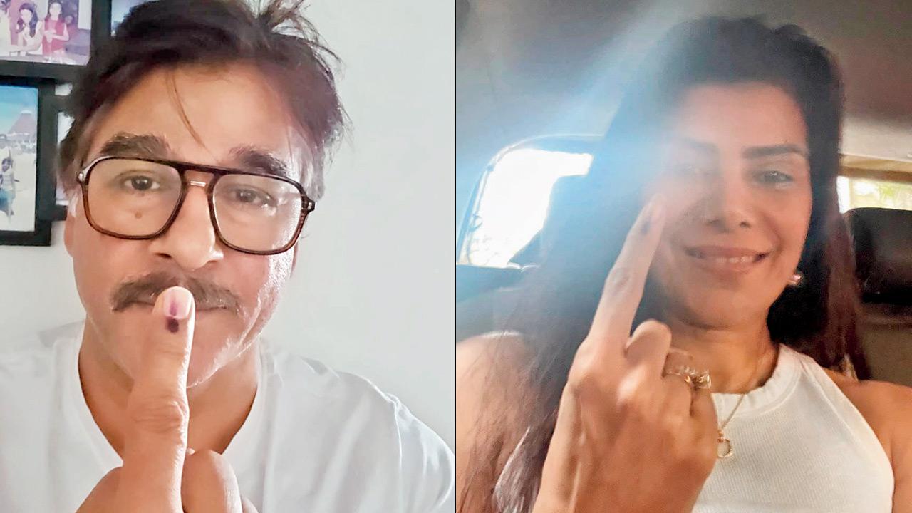 (From left) Manik and Rekha Bedi, who live in Ariana Residency