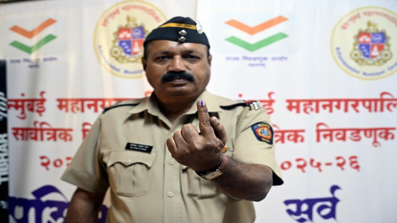 IN PICS: Polling officials, police personnel cast postal votes for BMC Election