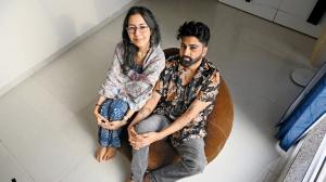 ‘Today’s gig worker is exploited like yesterday’s mazdoor’ Shrishti Khanna with Prashant Pundir were one of the few who put out a call on social media asking people to go off quick commerce apps. PIC/SATEJ SHINDE