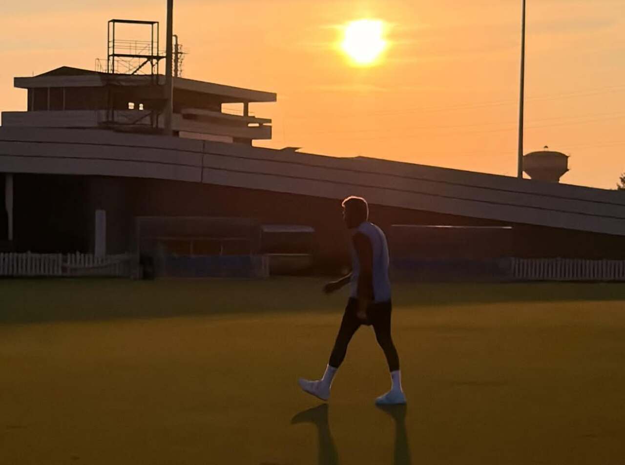 Hardik Pandya was spotted practicing on the ground, showcasing his dedication and focus ahead of upcoming matches.