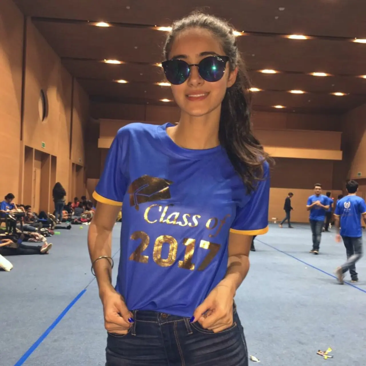 Ananya also shared a pic wearing jersey, showing her love for cricket and support for KKR team.