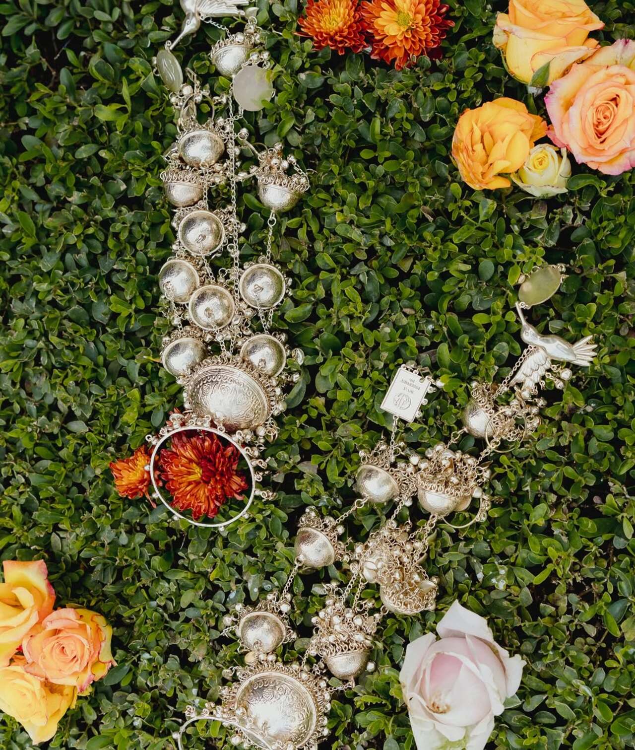 <p>Sharing the pics, she captioned, "Love, laughter, rituals &amp; blessings #ChooraCeremony #StebiNupur."</p>