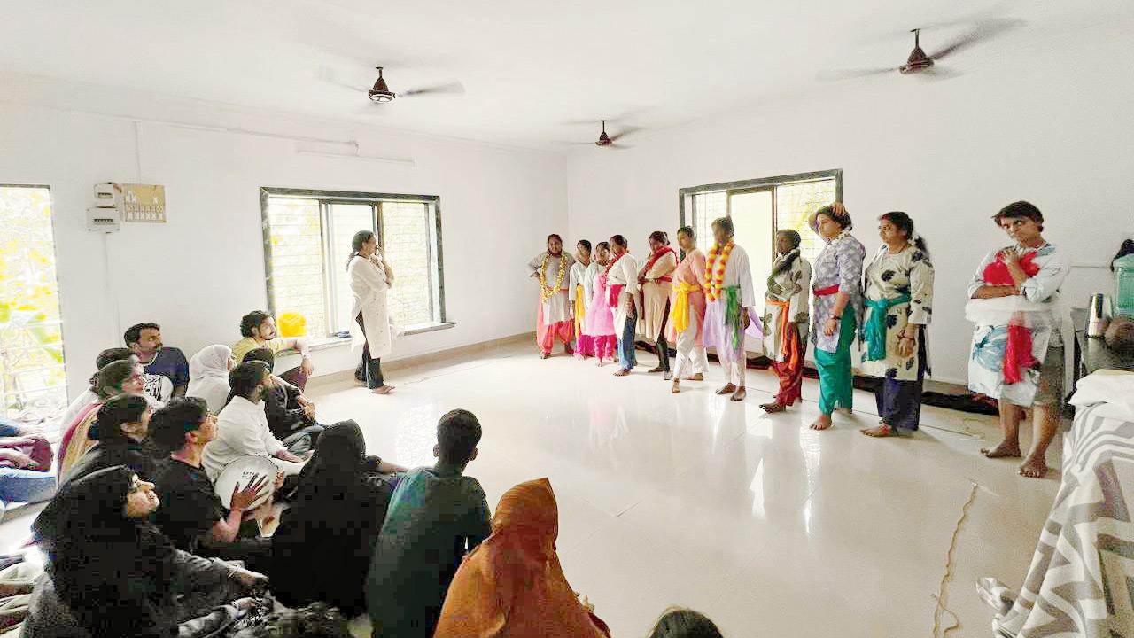 A performing arts session held by Haanh Hum group at the space. Pic courtesy/The Public Place