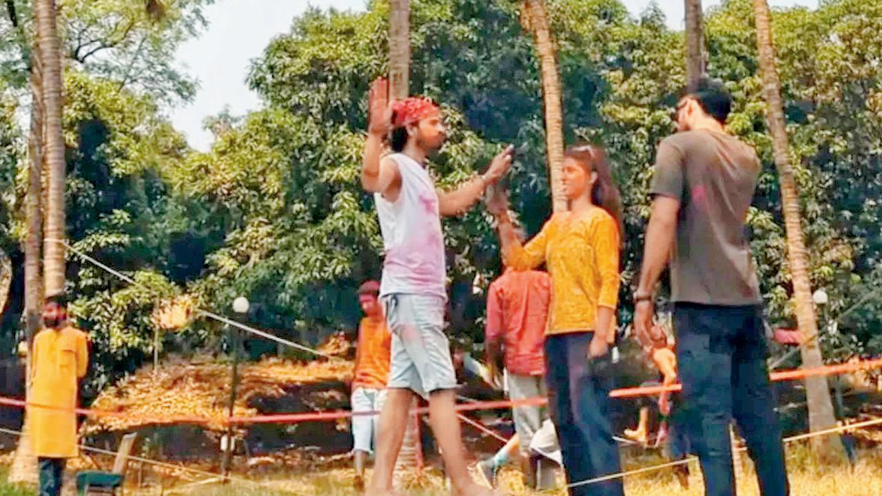 A performer showcases lavani at a previous edition
