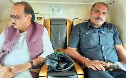 The last pic of Vidip Jadhav with Ajit Pawar, taken on Tuesday. 