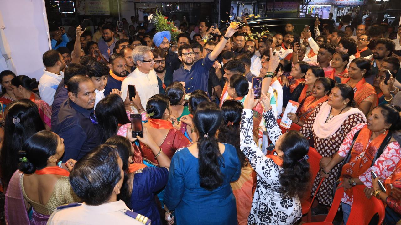 BMC polls: Aaditya steps up voter outreach, campaigns for party candidates