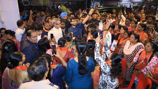 BMC polls: Aaditya steps up voter outreach, campaigns for party candidates
