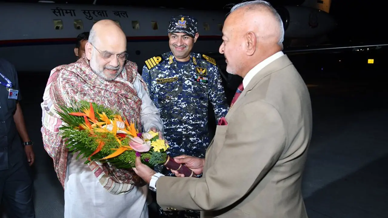 Amit Shah arrives in Andaman and Nicobar for two-day visit