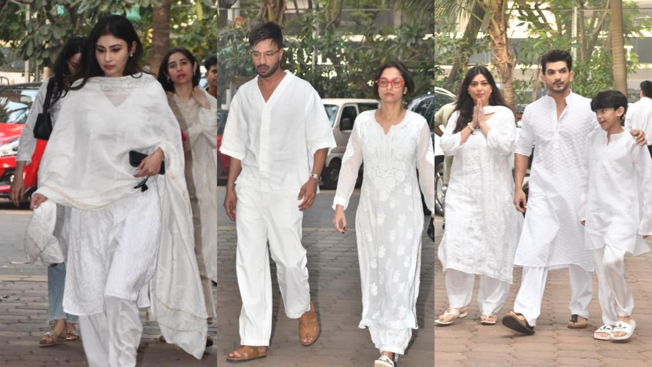 Spotted in the city: Celebs at Arjun Bijlani's father-in-law's prayer meet