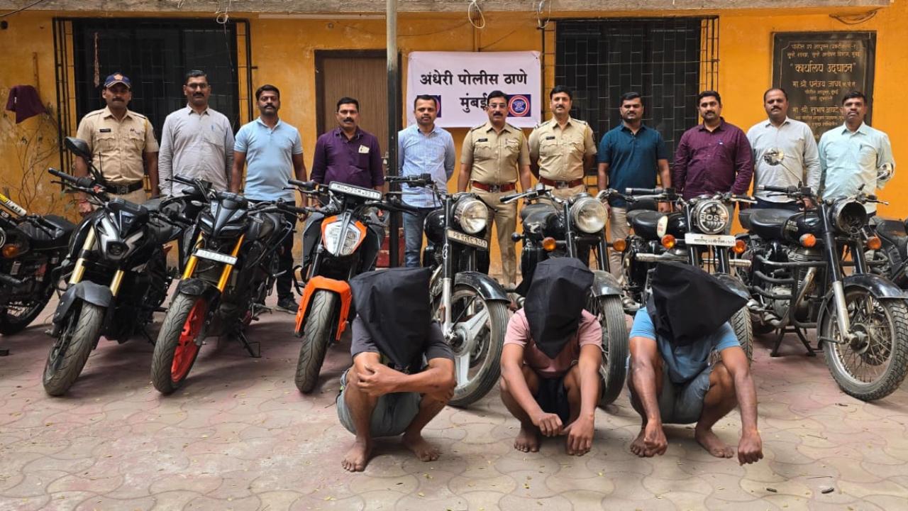 Mumbai Police busts bike thieves gang, recover 9 expensive motorcycles; 3 held