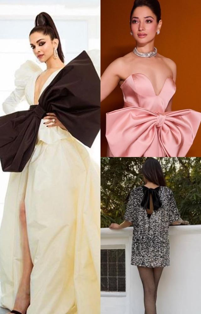 Actresses turn bow dresses into 2026’s fashion statement