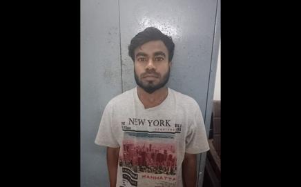 The accused, Vijay Chander Sapte (25). PIC VIA SAMIULLAH KHAN