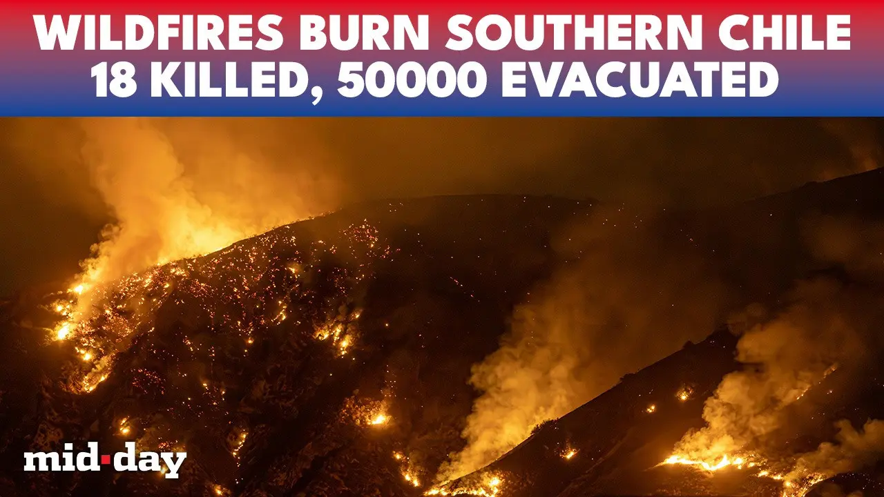 Chile burns as deadly wildfires kill dozens and force mass evacuations