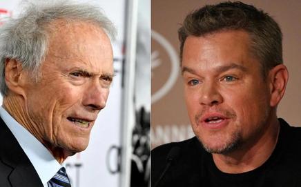 Clint Eastwood and Matt Damon. Pics/AFP